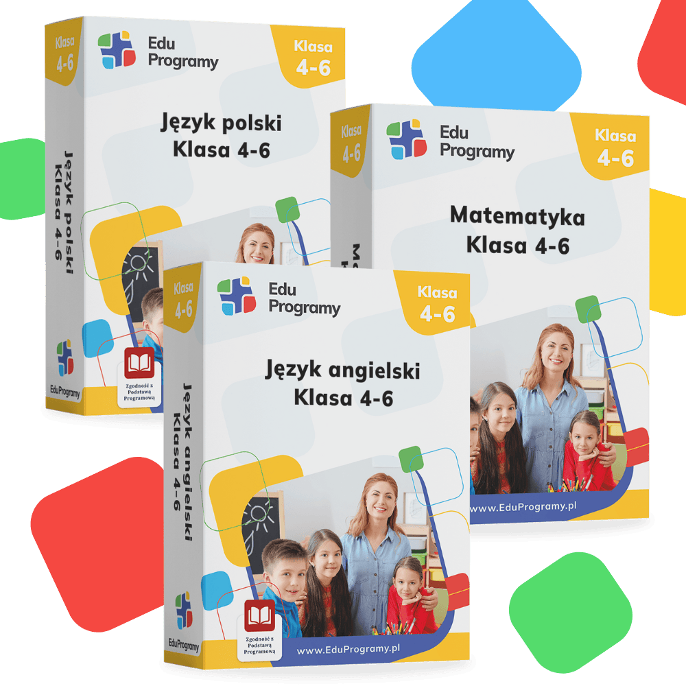 Program dla klas 4-6: Polski, Matematyka, Angielski