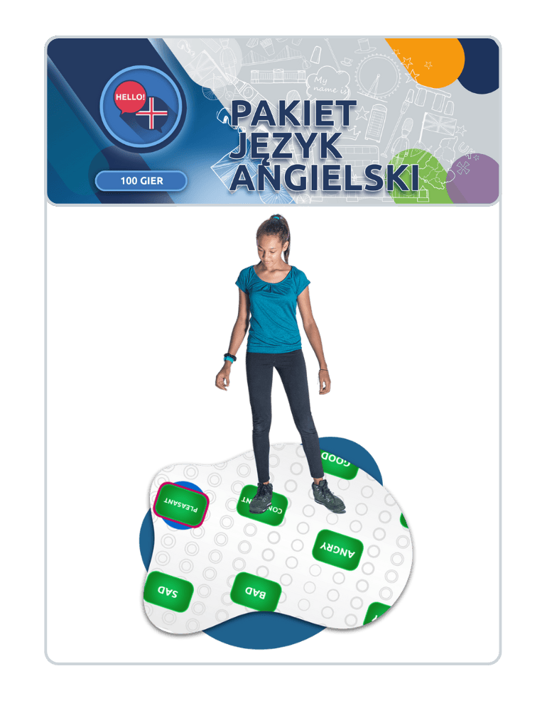 Pakiet gier Język Angielski na podłogę interaktywną